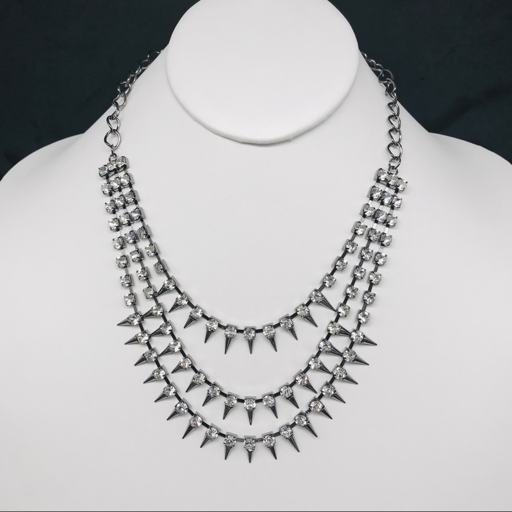 Gun Metal spader Necklace
